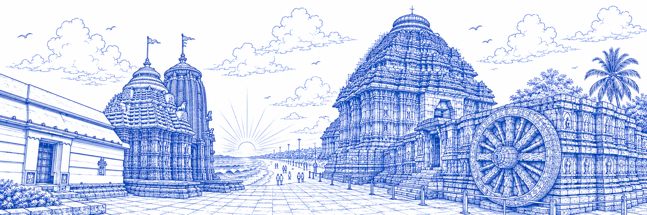 Odisha temple landscape